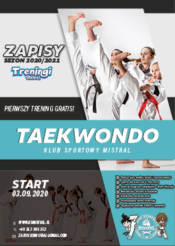 Zapisy KS Mistral taekwondo, treningi dla dzieci, Wojkowice, Dąbrowa Górnicza.jpg