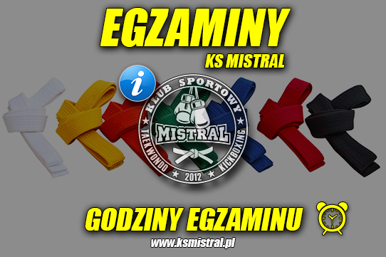 Egzaminy, godziny egzaminu KS MISTRAL.jpg