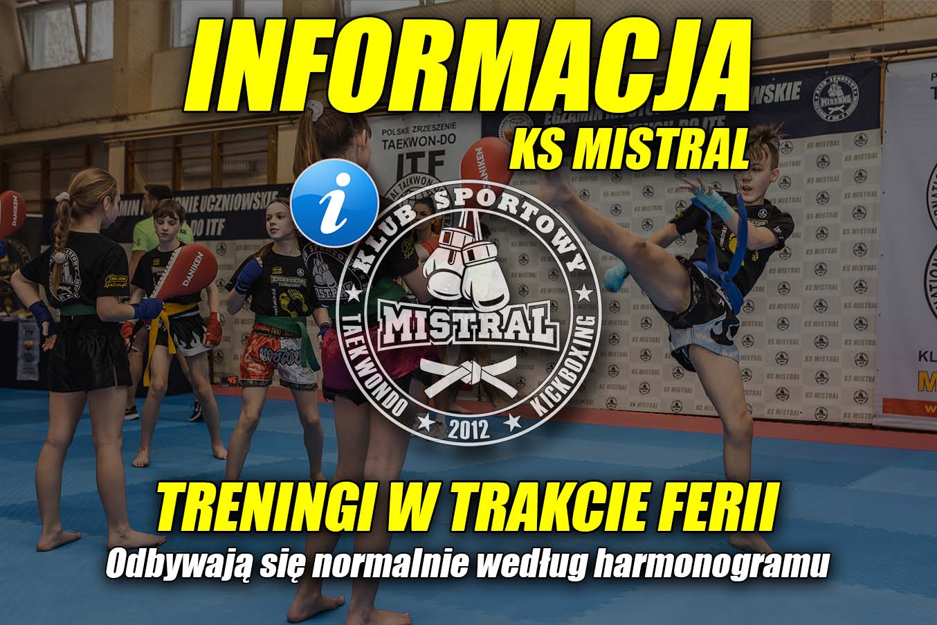 Informacja KS MISTRAL - treningi w ferie 02.2022.jpg