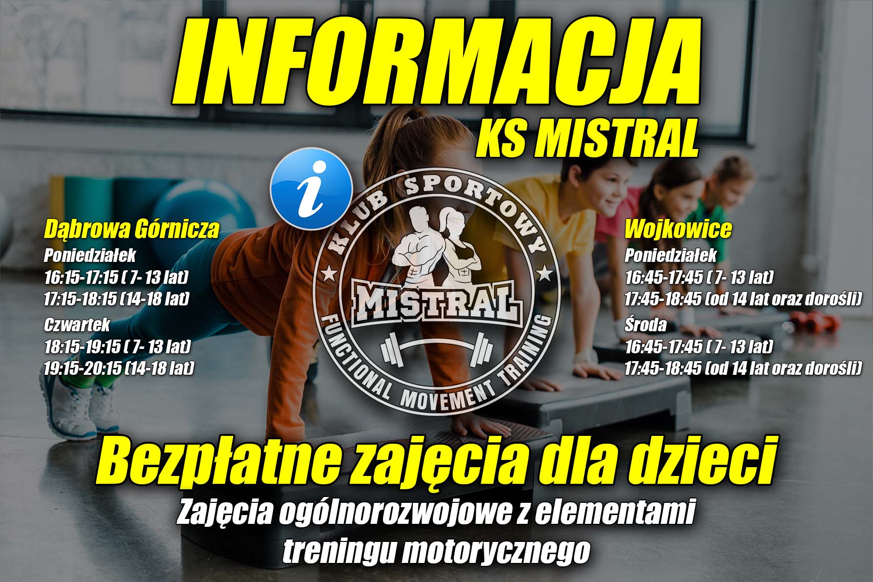 Informacja KS MISTRAL - zajęcia bezpłatne.jpg